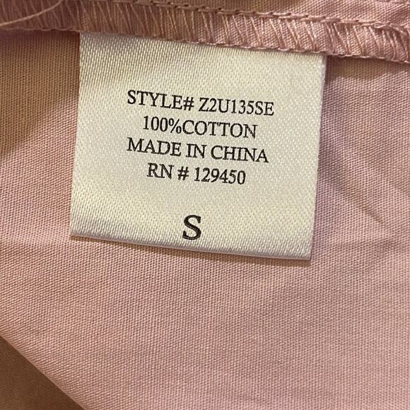 New ~ COMO VINTAGE ~ Faux Pearl Ruffle Sleeve 100% Cotton ~Sz Small~ Cottagecore - Picture 6 of 6